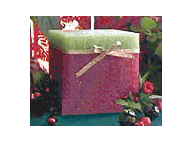 Vela aromática navideña.