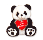 Oso panda Mediano: Te quiero.