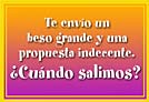 ¿Cuándo salimos?