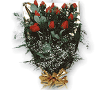 Media docena de rosas rojas