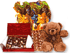Canasta de Pascua con oso.
