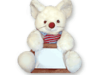 Tierno ratón blanco.
