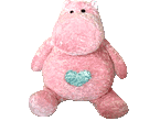 Hipopótamo rosa.