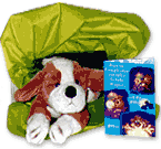 Perro Beagle de cumpleaños.