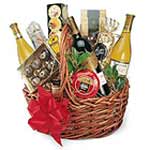 Gran canasta gourmet y vinos.