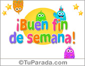 Tarjeta de buen fin de semana