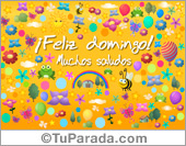 Feliz domingo multicolor