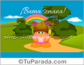 Tarjeta de buena semana