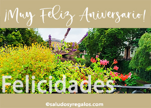 Felicidades en el Aniversario