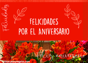 Felicidades por el Aniversario