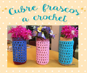 Cubre frascos a crochet