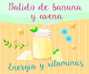 Batido de avena y banana