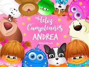 Feliz cumpleaños Andrea