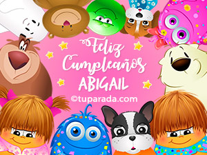 Feliz cumpleaños Abigail