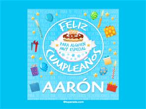 Tarjeta de cumpleaños Aarón