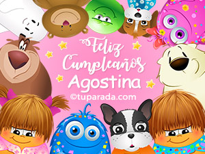Feliz cumpleaños Agostina