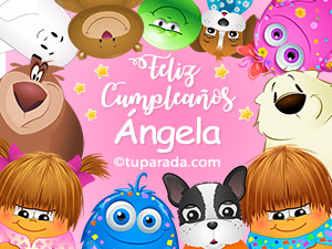 Feliz cumpleaños Ángela