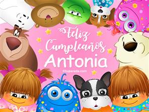 Feliz cumpleaños Antonia