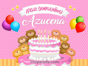 Cumpleaños de Azucena
