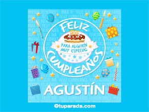 Tarjeta de cumpleaños Agustín
