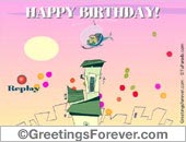 Happy birthday from the air