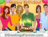 Birthday wish from group