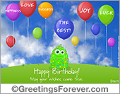 For your birthday I wish you...