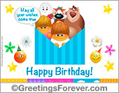 Birthday ecard with warm wishes