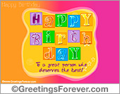 Happy birthday special ecard