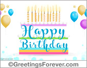 Festive birthday ecard