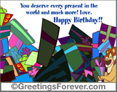 You deserve...