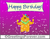 Happy birthday dance