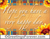 Hope you have a very...