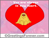 In my heart ecard
