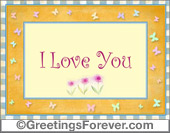 I love you with decorative guard