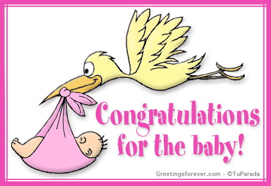 Congratulations for the baby!