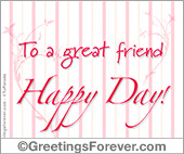 To a great friend...