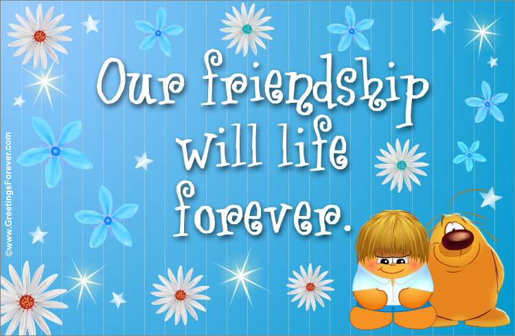 Our friendship ecard