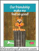 Our friendship...