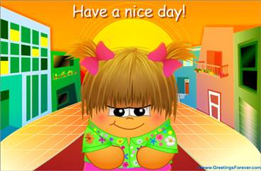Have a nice day colorful ecard
