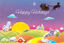 Happy Holidays virtual card