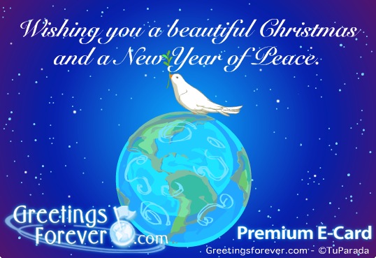 Ecard - Wishing a new year of peace