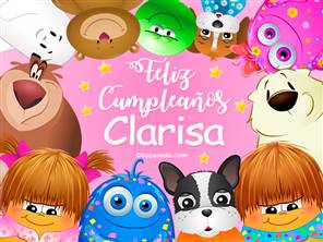Feliz cumpleaños Clarisa