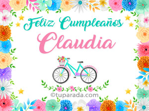 Tarjeta - Nombre Claudia