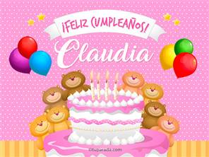 Tarjeta de Claudia