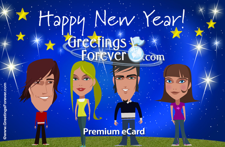 Happy new year ecard