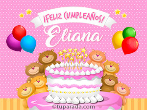 Tarjeta - Cumpleaños de Eliana