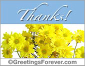 Ecard - Thanks with flowers!