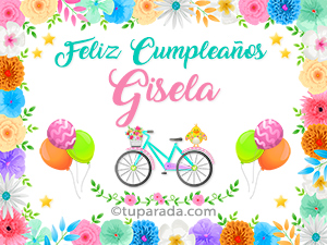 Tarjeta - Nombre Gisela