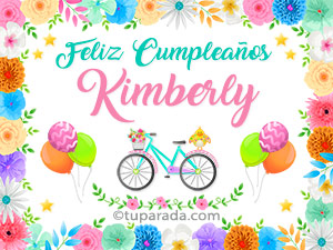 Feliz cumpleaños Kimberly - Kimberly, tarjetas